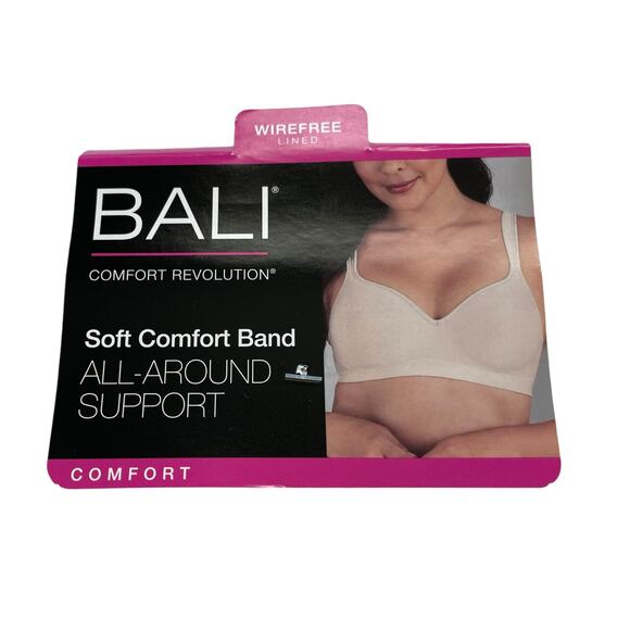 Bali Womens Comfort Revolution Wireless Bra Size 38D Gray Full Coverage DF3463 - Picture 9 of 15